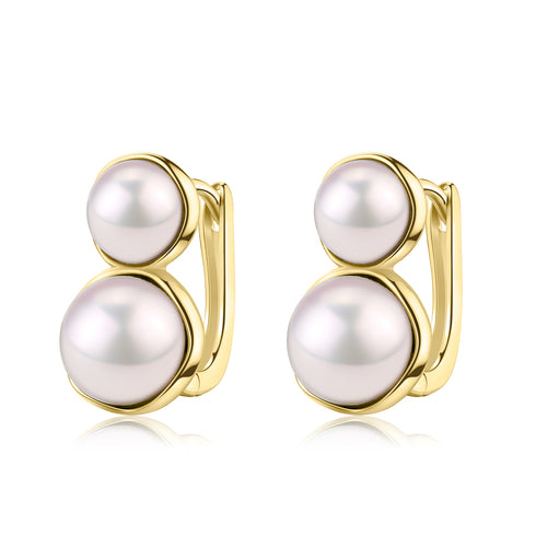 Double Freshwater Pearl & Saskia Earrings - House Of Pearls